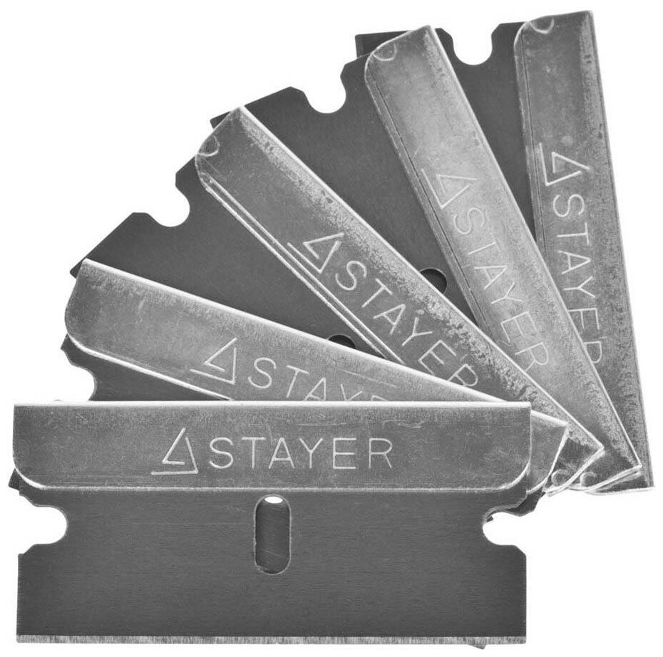 Лезвия STAYER "MASTER" сменные для скребков арт. 0853 08533 08535 тип Н01 40мм 5шт