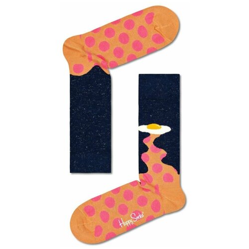 носки happy socks размер 29 черный мультиколор оранжевый синий Носки Happy Socks, размер 29, черный, мультиколор, пыльная роза, оранжевый