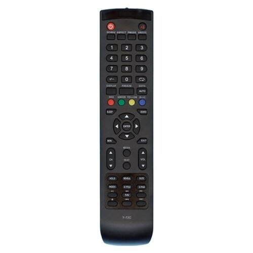 фото Пульт ду huayu y-72c / 72c1 для телевизоров supra stv-lc32k790wl/fusion fltv-22l31b/goldstar lt-16a300r/fusion fltv-19l31b/supra stv-lc39520fl/goldstar lt-22a300r, черный