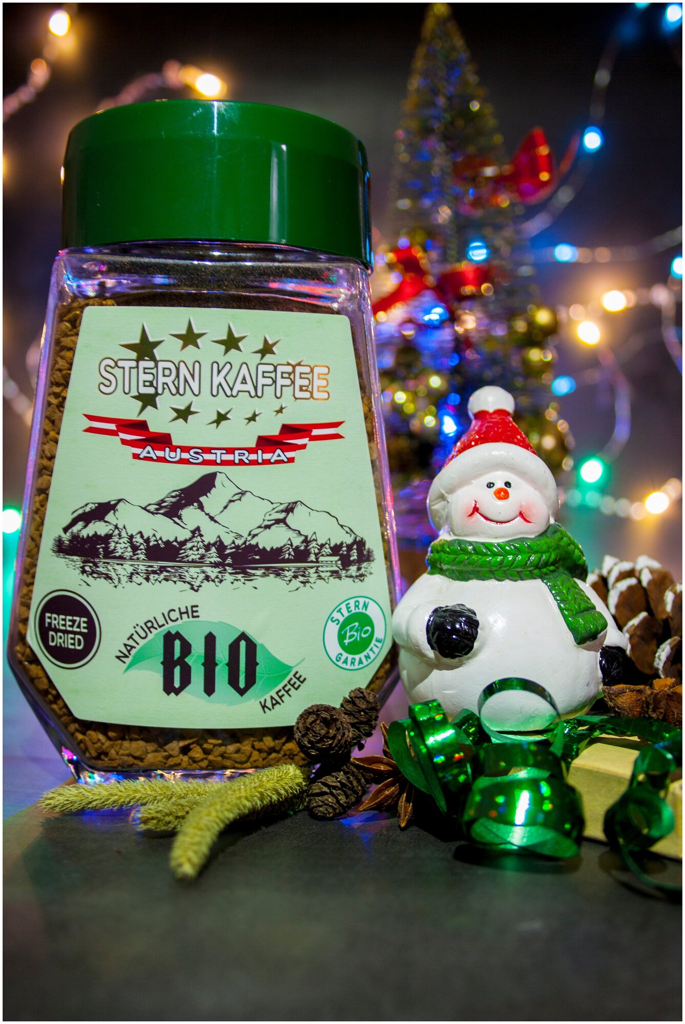 Кофе растворимый органический сублимированный STERNKAFFEE "Bio", стеклянная банка 100г - фотография № 5