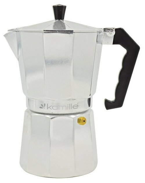 Гейзерная кофеварка Kamille 2502 (450 мл), 450 мл, серебристый
