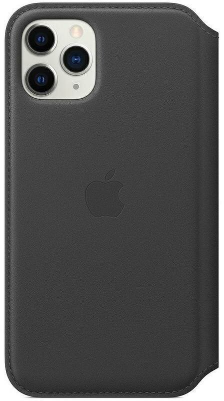 Чехол-книжка Apple Leather Folio для iPhone 11 Pro, черный (MX062ZM/A)
