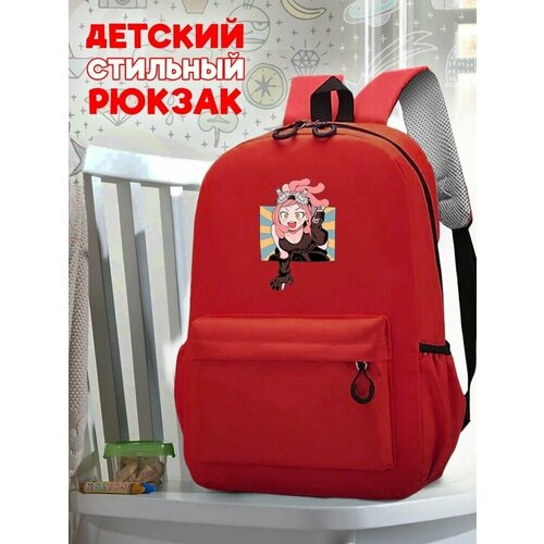 Школьный красный рюкзак с принтом Аниме My Hero Academia - 169 школьный зеленый рюкзак с принтом аниме my hero academia 169