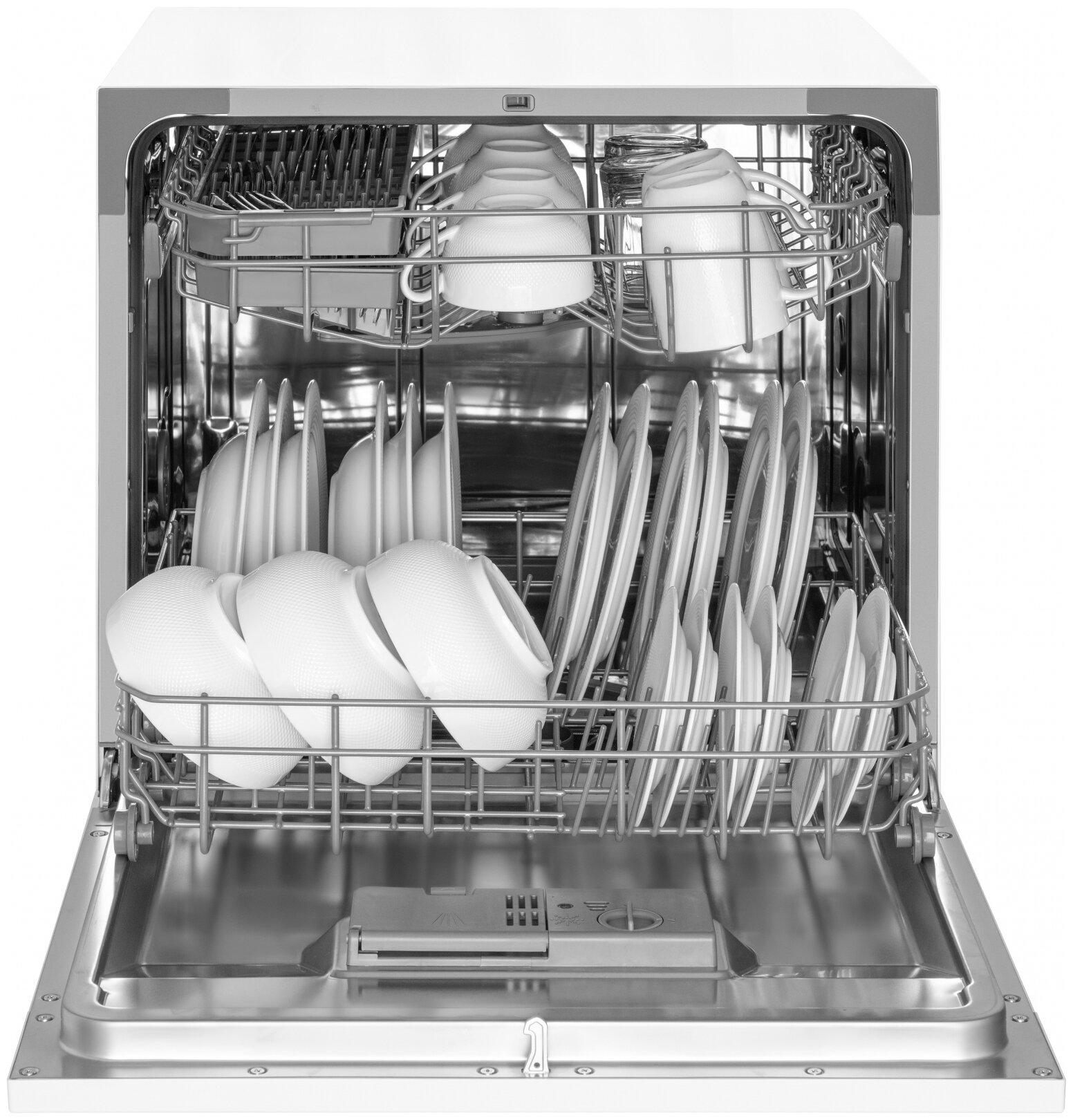 Компактная посудомоечная машина Weissgauff TDW 4108 Led, белый - фотография № 6