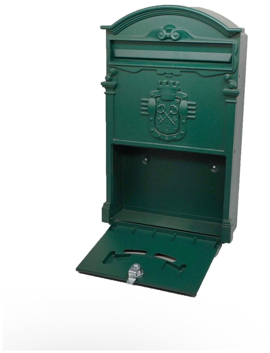 Почтовый ящик "Ключики" цвет: зеленый/ почтовый ящик металлический/ почтовый ящик с замком/ ящик почтовый/ почтовый ящик с замком уличный - фотография № 2