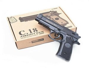 Игрушечный металлический пистолет C.18 Airsoft Gun