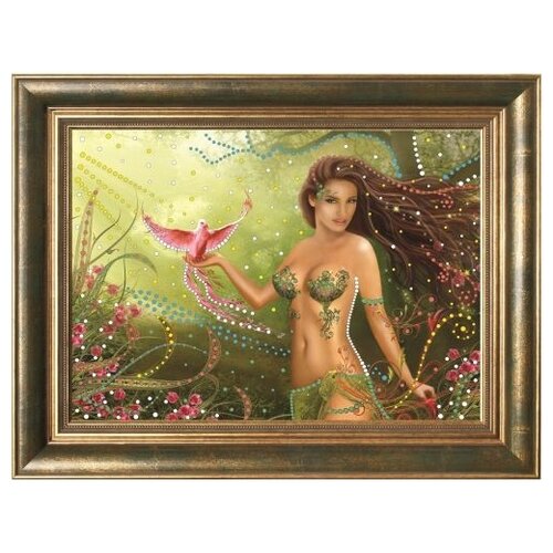 фото 0104 набор для выкладывания стразами 'райская птица' преобрана