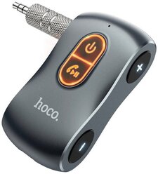 Блютуз aux FM трансмиттер bluetooth адаптер ресивер Hoco E73 черный