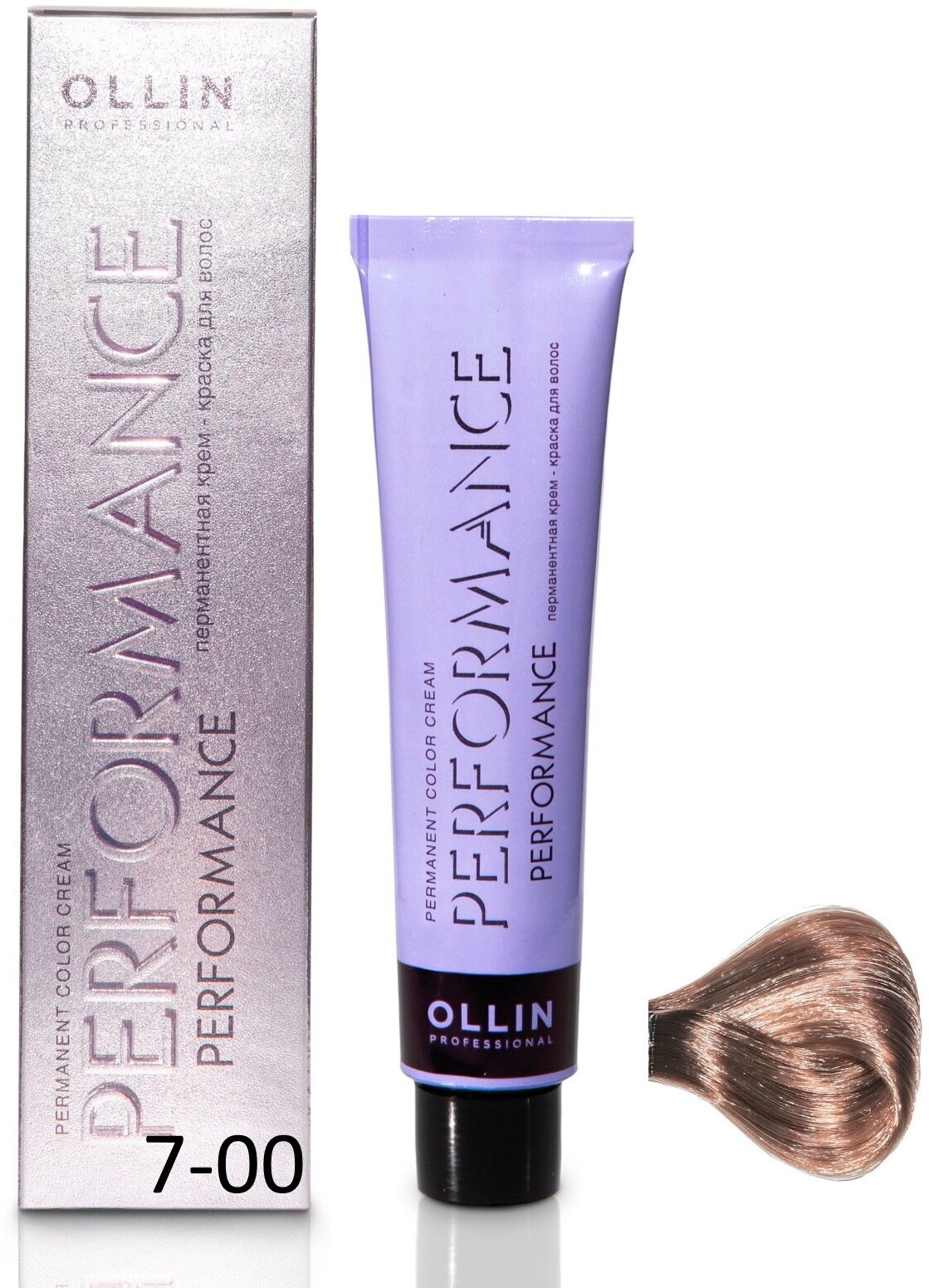 OLLIN Professional Performance перманентная крем-краска для волос, 7/00 русый глубокий, 60 мл - фотография № 7