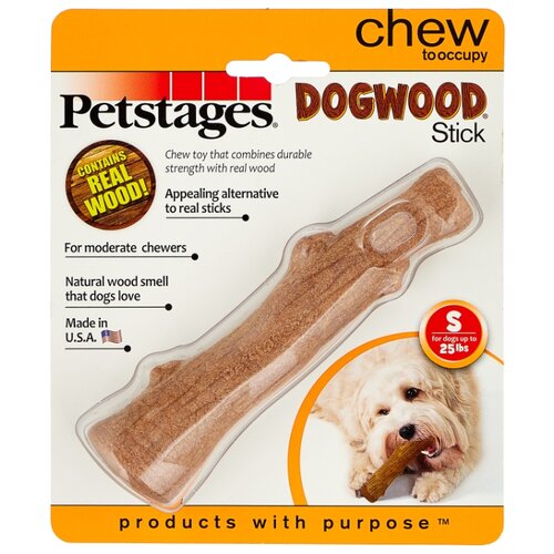 Набор игрушек для собак Petstages Dogwood Палочка (217YEX), бежевый игрушка для собак petstages dogwood палочка деревянная очень маленькая