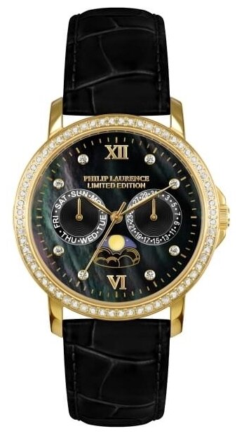 Наручные часы Philip Laurence Basic PL256SS1-14M, золотой, черный