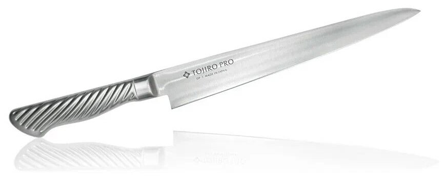 Нож шеф Tojiro Pro, 240 мм, сталь VG10, 3 слоя, рукоять сталь - фото №1