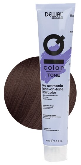 Dewal Cosmetics IQ COLOR TONE - Деваль АйКью Колор Тон Краситель тон-в-тон, 90 мл - IQ COLOR TONE 4.38 Брюнет золотисто-бежевый