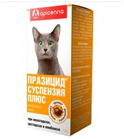 Празицид Apicenna суспензия плюс для взрослых кошек