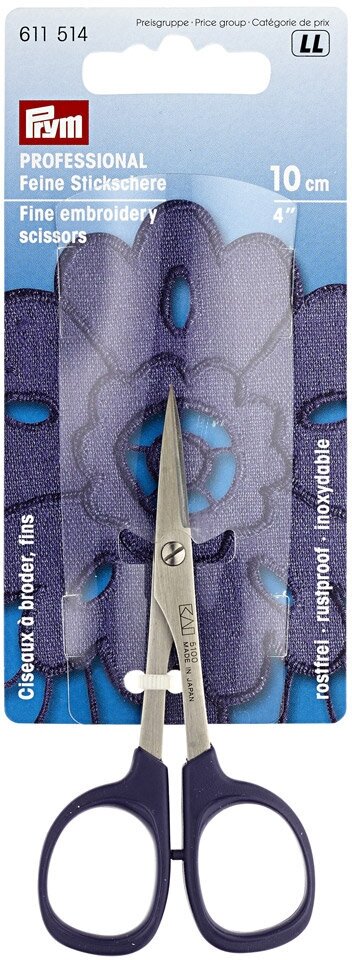 Ножницы PRYM 611514 Professional для вышивки 100 мм тонкие