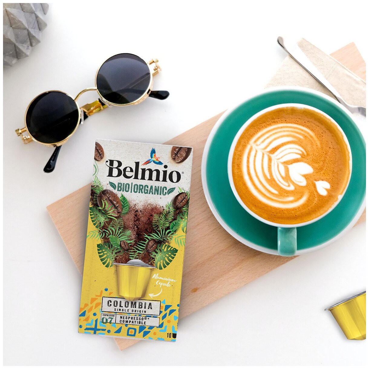 Кофе молотый в алюминиевых капсулах Belmio Colombia - фотография № 8