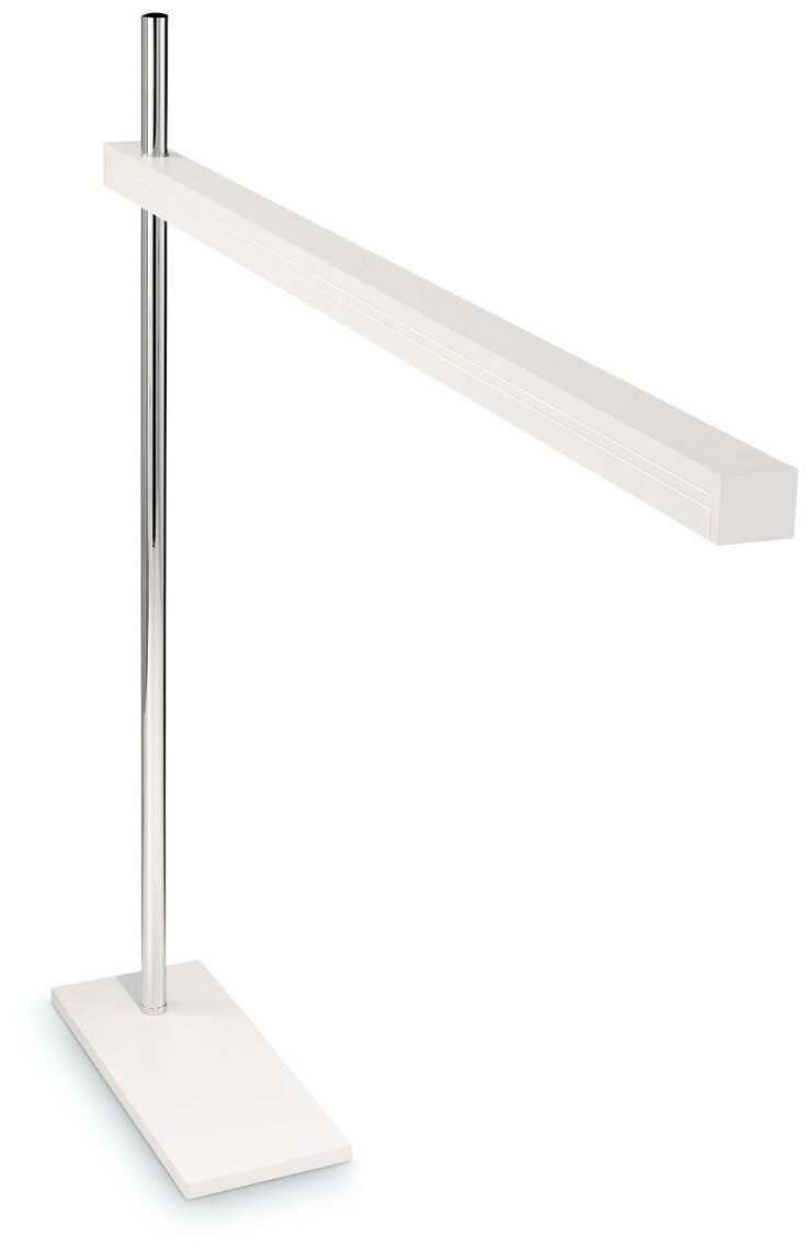 Лампа настольная Ideal Lux Gru TL H620мм 6.3Вт 400Лм 3000К LED Белый/Хром Металл Выключатель 147642