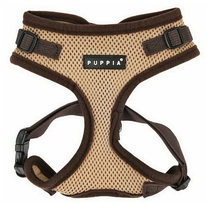 Шлейка для собак Puppia "RITEFIT HARNESS", бежевая, L (Южная Корея)