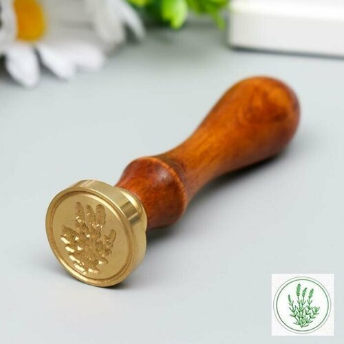 Печать для сургуча с деревянной ручкой Водоросль 9х25х25 см 913₽