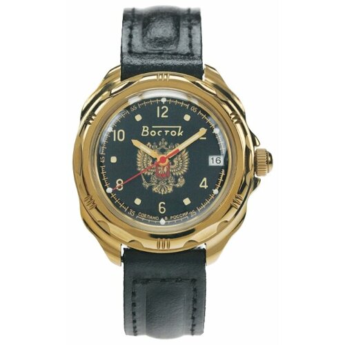 Наручные часы Восток Командирские 219770, черный, золотой наручные часы восток командирские мужские командирские 219770 черный золотой