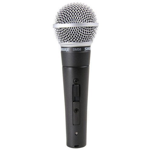 SHURE SM58S динамический кардиоидный вокальный микрофон (с выключателем)