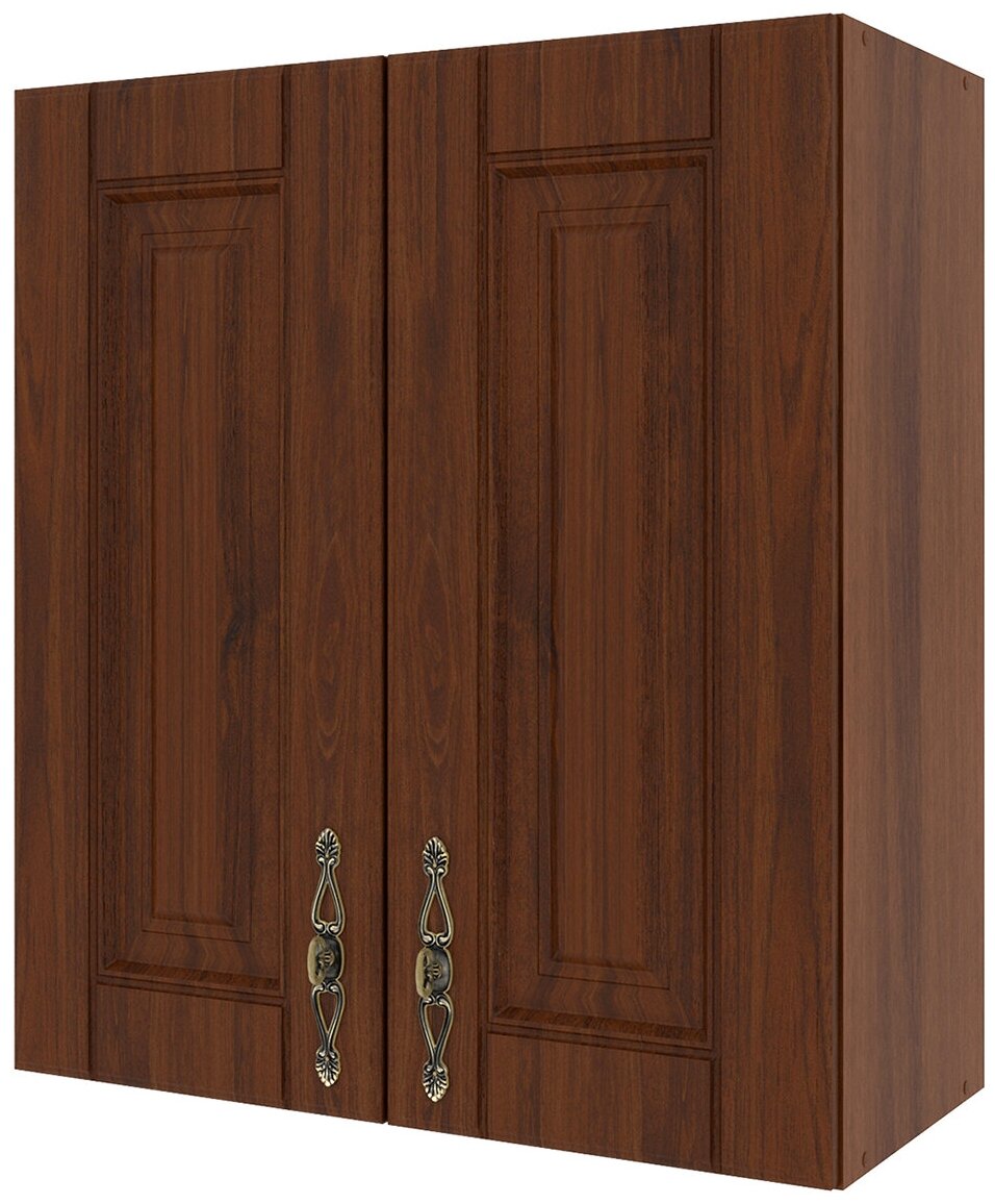Кухонный модуль навесной шкаф Beneli орех, 60 см, Орех, фасады МДФ, 60х29х67,59см, 1шт.