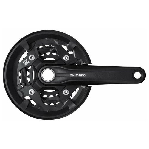 Шатун Shimano MT210 170 мм, 46/30 для 2*9 скоростей, с защитой, черный EFCMT210CX60CL