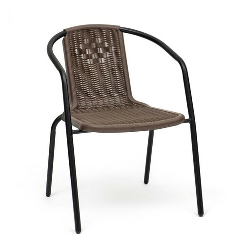 Стул садовый 53 х 61 х 73 см каркас 24 х 08 мм нагрузка до 100 кг коричневый 7887374 4141₽