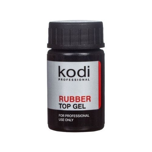 Kodi Верхнее покрытие Rubber Top Gel, прозрачный, 14 мл, 22 г kodi верхнее покрытие rubber top gel прозрачный 7 мл 42 г