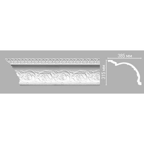 Плинтус потолочный с рисунком DECOMASTER 95145 (315х385х2400мм)