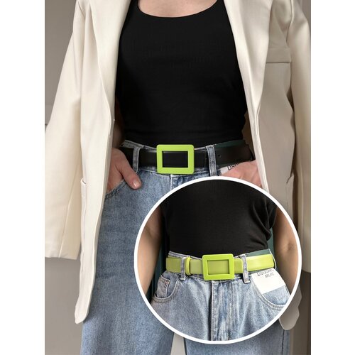 фото Ремень dorizori, размер 105, зеленый