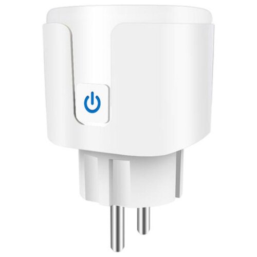 Умная розетка Wi-Fi Aubess 16А Tuya c подсчетом потребляемой нагрузки, поддержка Яндекс Алисы белый