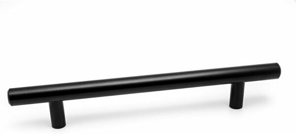 Ручка рейлинговая D12мм 192 мм/250 мм, матовый черный (2 шт)