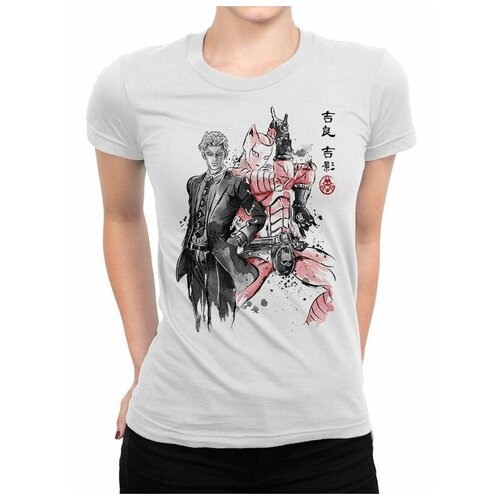 Футболка Design Heroes Невероятные Приключения ДжоДжо /JoJo - Killer Queen Женская Белая 3XL