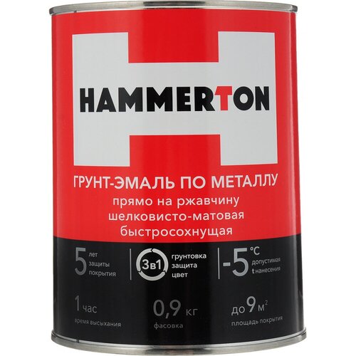 Грунт-эмаль по ржавчине HAMMERTON 205550