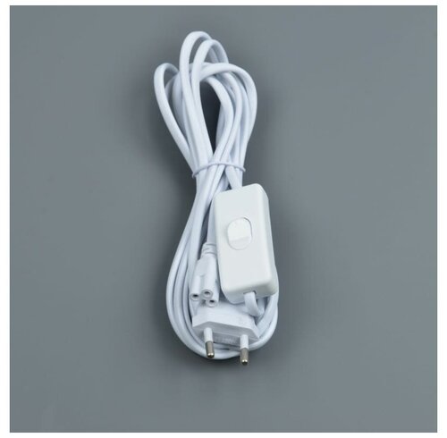 Провод для подключения светильника ULI-P* к сети 220В. 300 см, 3 контакта, с кнопкой включения. UNIEL UL-00009803 Белый.