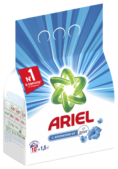 Стиральный порошок Ariel Ariel Автомат 2 в 1 Lenor эффект, 2.5 кг ...
