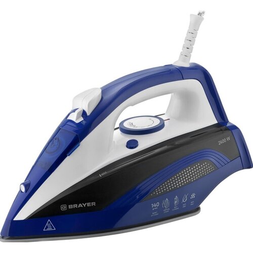 Утюг Brayer BR4002BL2400 Вт керам140 гм р-ар 360мл самоотчист 487900₽