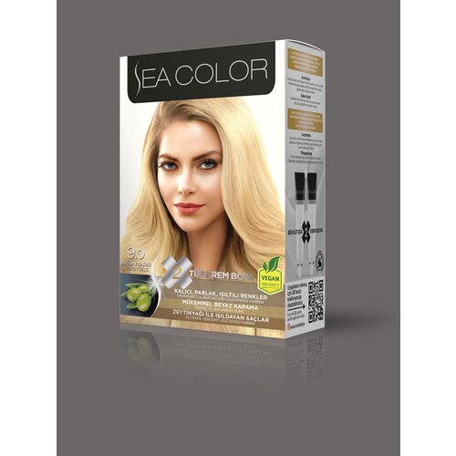 SEA COLOR № 9.0 Натуральный блонд Краска для волос sea color 9 1 алмазный блонд краска для волос