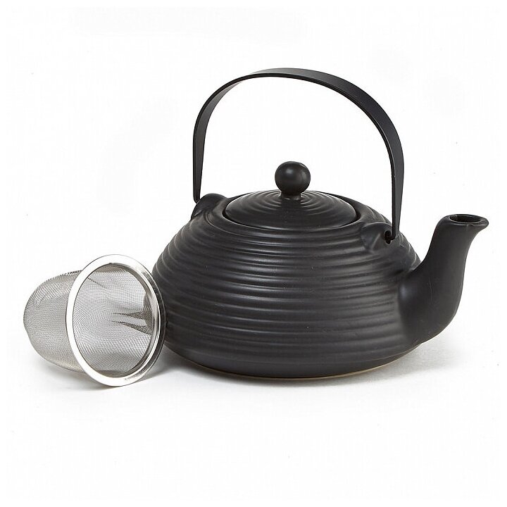 Чайник заварочный Rosario Ф19-023R с фильтром керамика 800 мл черный