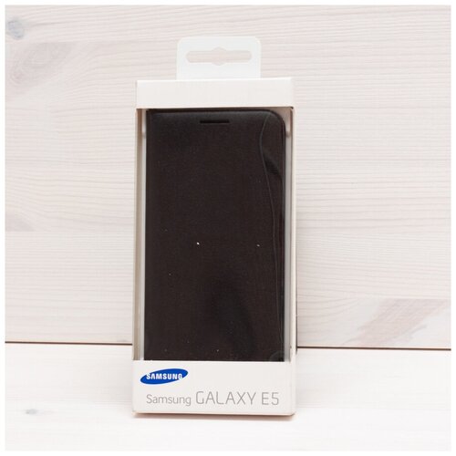 Samsung EF-WE500B Flip Wallet чехол для Galaxy E5, Black samsung ef we500b flip wallet чехол для galaxy e5 black