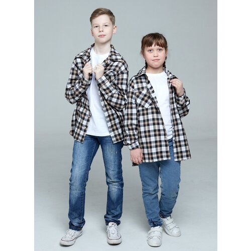 фото Рубашка irina egorova, размер 134, черный