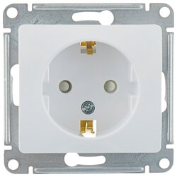 Розетка Schneider Electric GSL000145 GLOSSA, 16 А, с защитной шторкой, с заземлением, белый