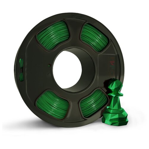 Пластик для 3D принтера в катушке GF PLA, 1.75 мм, 1 кг (Just green / Просто зеленый)