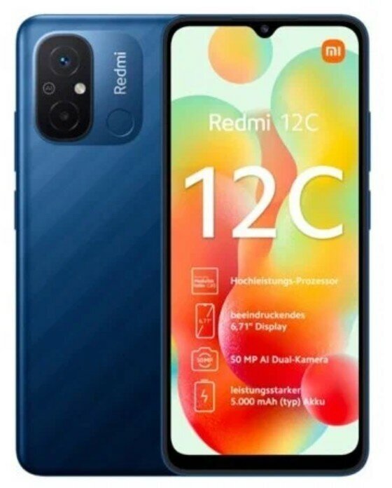 Смартфон Redmi Redmi 12C 4GB+128GB Blue