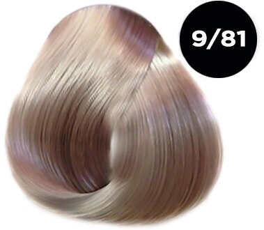 Краска для волос Ollin Professional Color Крем-краска перманентная 60мл, Цвет 9-81 Блондин жемчужно-пепельный