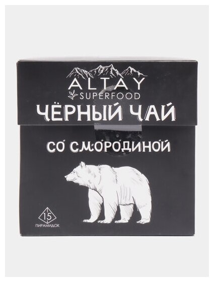 Чай черный Altay Superfood со смородиной, в пирамидках, 2 г × 15 шт. - фотография № 3