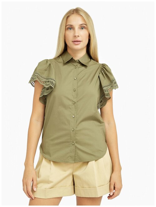 Блуза  Twinset Milano, размер 40, зеленый