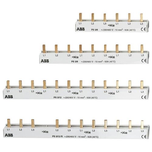 Фазовая шина (шинная разводка) ABB 2CDL231001R1009, 158 мм