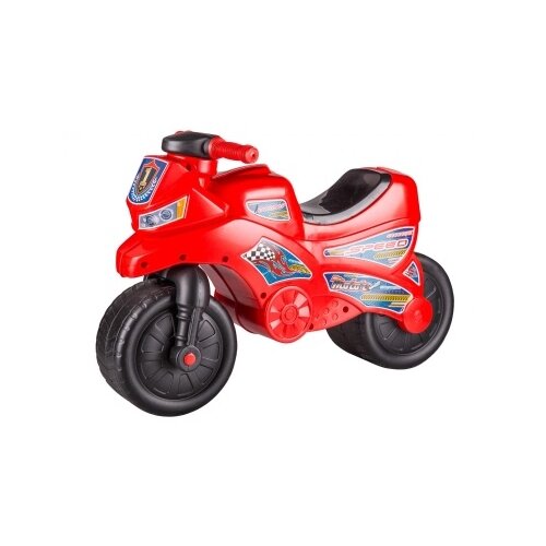 Каталка-толокар Альтернатива Мотоцикл (М6788), красный/черный мотоцикл каталка